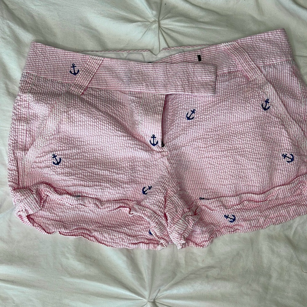 J crew anchor seersucker shorts size 6